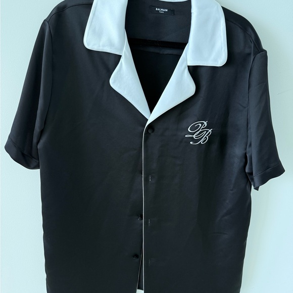 Balmain Monochrome Collared Shirt